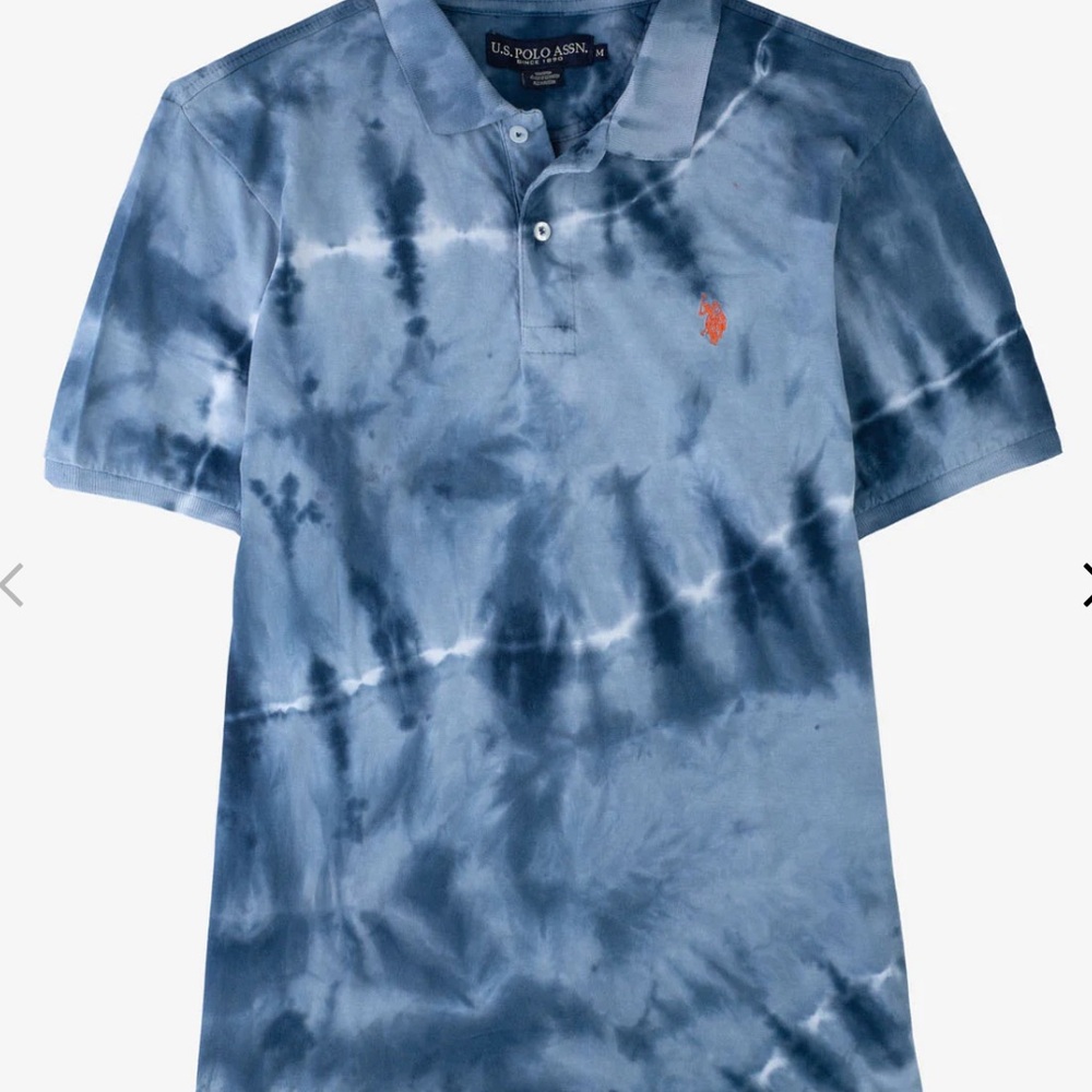 U.S. Polo Assn. Navy Tie-Dye Polo Shirt